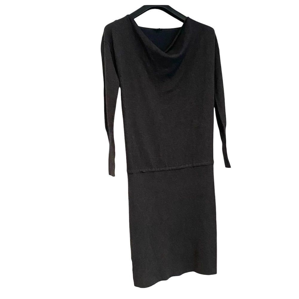 Ann Taylor Cowl Neck Drop Waist Sweater Dress Size Medium